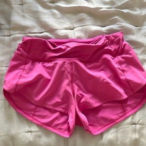 lululemon size 2 sonic pink speed ups